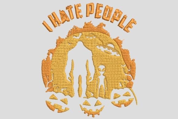 Bigfoot Hate People Halloween Embroidery Review