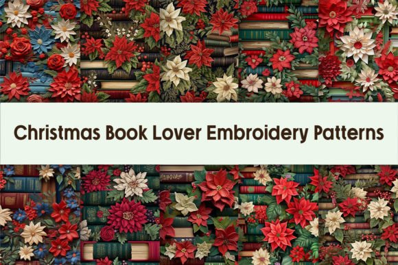 Christmas Book Lover Embroidery Review for Craft Fair Products