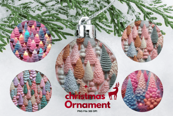 Christmas Tree Embroidery Ornament PNG Review