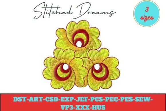 Conjoined Floral Embroidery Design Review