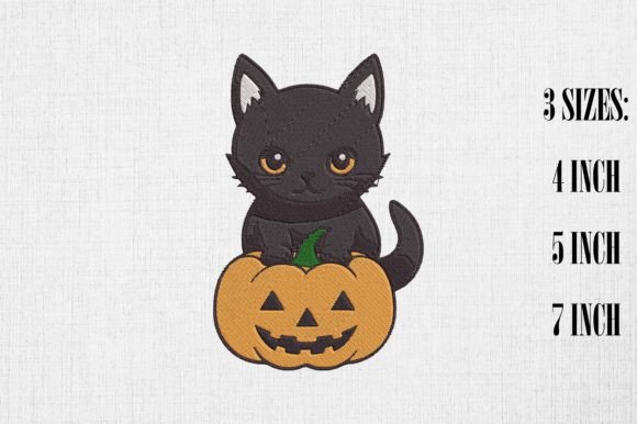 Cute Black Cat Halloween Embroidery Review