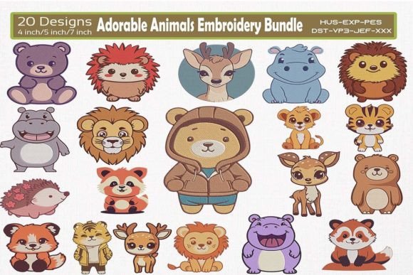 Cute Kawaii Animals Embroidery Bundle Review