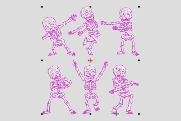 Dancing Skeletons Halloween Embroidery Review