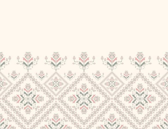 Embroidery Floral Geometric Pattern Review