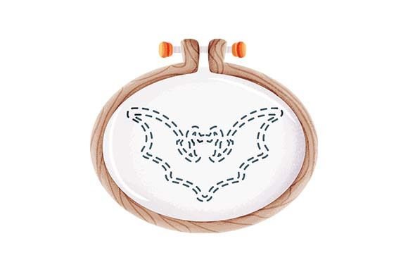 Embroidery Hoop with Halloween Bat Review