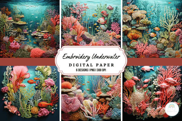 Embroidery Underwater Background Review
