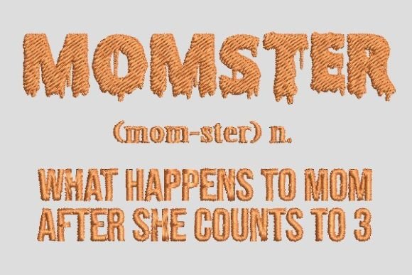Halloween Momster Mommy Embroidery File Review